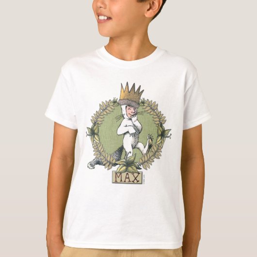 『かいじゅうたちの夜』マックスバッジ Tシャツ (正面)