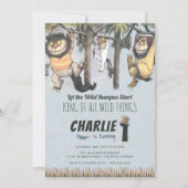 『かいじゅうたちの夜』1歳の誕生日招待状 招待状 (正面)