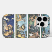 かいぶつたちのいる場面 iPhoneケース (裏面横)