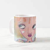 かいま見ること コーヒーマグカップ (正面左)