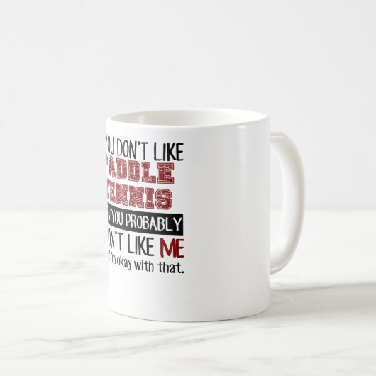 かいテニスのカッコいいを好まなければ コーヒーマグカップ (正面右)