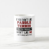 かいテニスのカッコいいを好まなければ コーヒーマグカップ (中央)