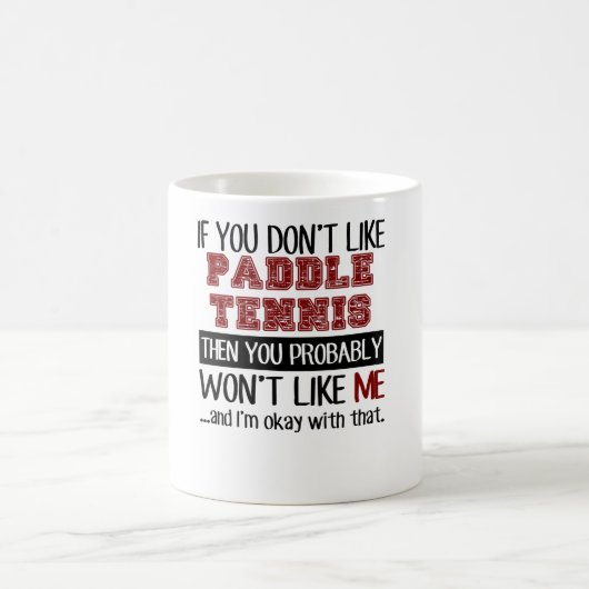 かいテニスのカッコいいを好まなければ コーヒーマグカップ (中央)