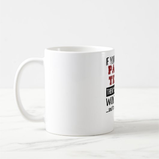 かいテニスのカッコいいを好まなければ コーヒーマグカップ (左)