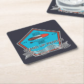 かいポスターを立てて下さい スクエアペーパーコースター (アングル)