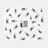 かい板毛布 フリースブランケット (正面(横))