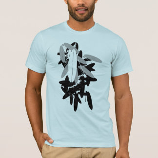 かい板積み重ね Tシャツ