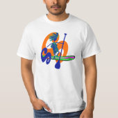 かい波のデザインを立てて下さい Tシャツ (正面)