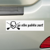 かいYe Oldeのかい波を立てて下さい バンパーステッカー (車上)