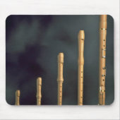 かえでの木製のレコーダー、管楽器 マウスパッド (正面)