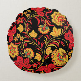 かえでの秋Hohloma ラウンドクッション