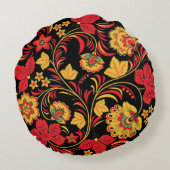 かえでの秋Hohloma ラウンドクッション (裏面)