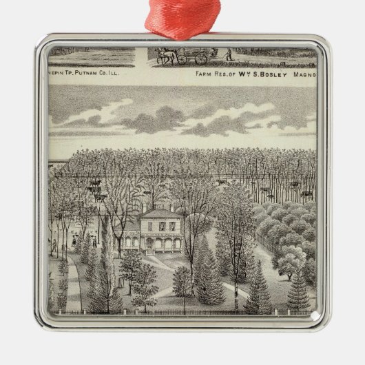 かえで果樹園の住宅 メタルオーナメント (正面)