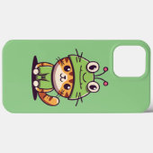 かえるの帽子を被ったチャーミングな猫 - 愛らしい子猫 Case-Mate iPhoneケース (裏面 (横))
