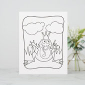 かえるの王子様のぬりえページ (スタンド正面)