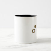 かおもじ【kaomoji】collection☆ ツートーンマグカップ (中央)