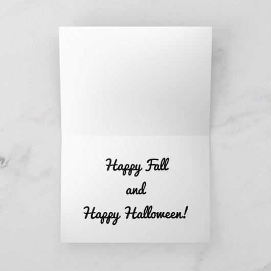 かかしおよび友人 カード (内部)