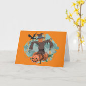 かかしおよび友人 カード (黄色い花)