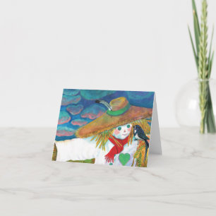 かかしがスワローに話すイラストレーション カード