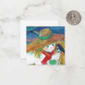 かかしがスワローに話すイラストレーション ノートカード (正面/裏面インサイチュ)