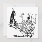 かかしが木で縛り付け 招待状 (正面)