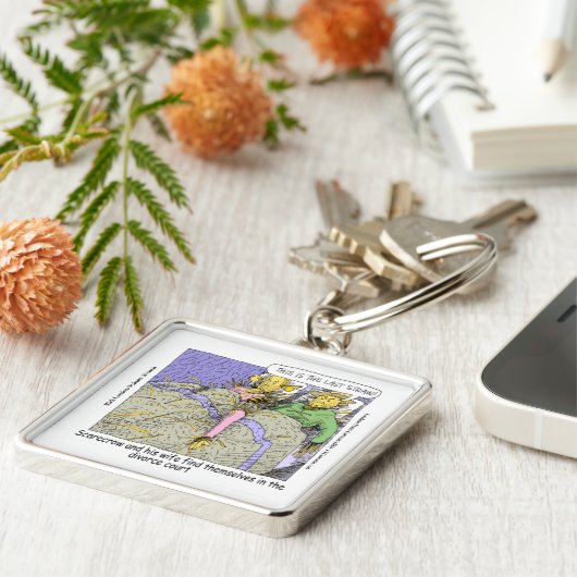 かかしが離婚するおもしろい理由 キーホルダー (側面)