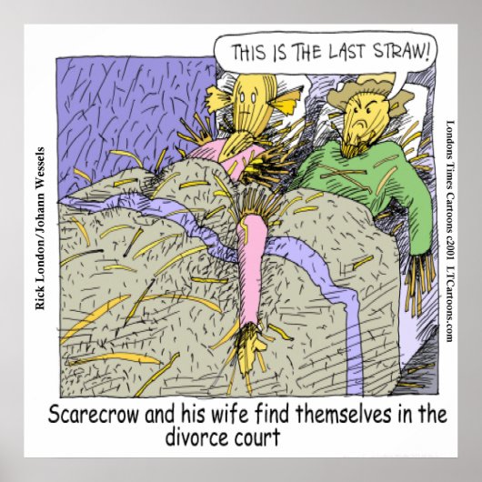 かかしが離婚のポスおもしろいター ポスター (正面)