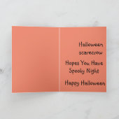 かかしとカボチャのハロウィンカード カード (内部)