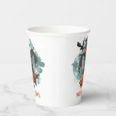 かかしとカボチャのハロウィン 紙コップ (右)