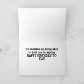 かかしとカラスの「誕生日の願い」 カード (内部)