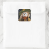 かかしとグリーンハット スクエアシール (バッグ)