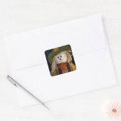 かかしとグリーンハット スクエアシール (封筒)