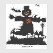 かかしと面白いハロウィーンデザイン シール (シート)