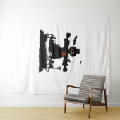 かかしと面白いハロウィーンデザイン タペストリー (インサイチュ(横))