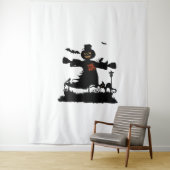 かかしと面白いハロウィーンデザイン タペストリー (インサイチュ)