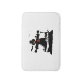 かかしと面白いハロウィーンデザイン バスマット (正面縦)