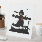 かかしのかわいいハロウィンデザイン 台座サイン (インサイチュ)