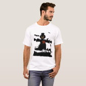 かかしのかわいいハロウィンデザイン Tシャツ (正面フル)