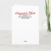 かかしのバースデー・カード カード (裏面)