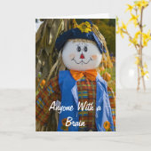 かかしのバースデー・カード カード (黄色い花)