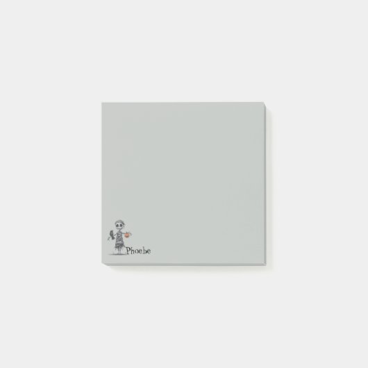 かかしのミイラ灰色 ポストイット (正面)