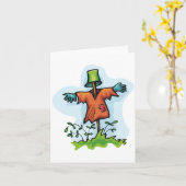 かかしのメッセージカード カード (黄色い花)