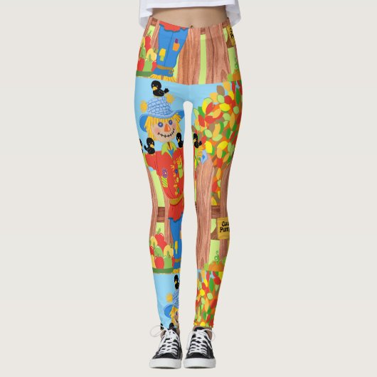 かかしの塀場面I レギンス (正面)