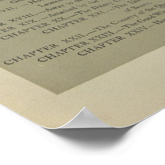 かかしの章のリスト ポスター (角)