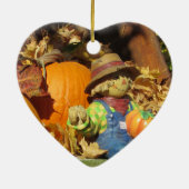 かかしはカボチャの玉座に王さま セラミックオーナメント (裏面)