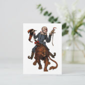 かかしはライオンから乗り降ろす ポストカード (スタンド正面)