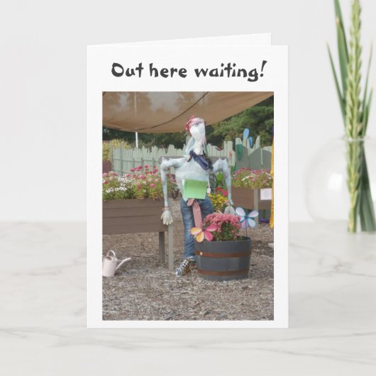 かかしは「愛せよ」と言うのを待つ カード (正面)