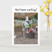 かかしは「愛せよ」と言うのを待つ カード (黄色い花)