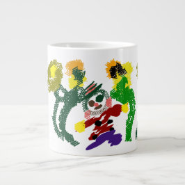 かかしひまわりの喜び ジャンボコーヒーマグカップ
