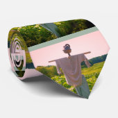 かかしインガーデンフィールド写真 ネクタイ (ロール)